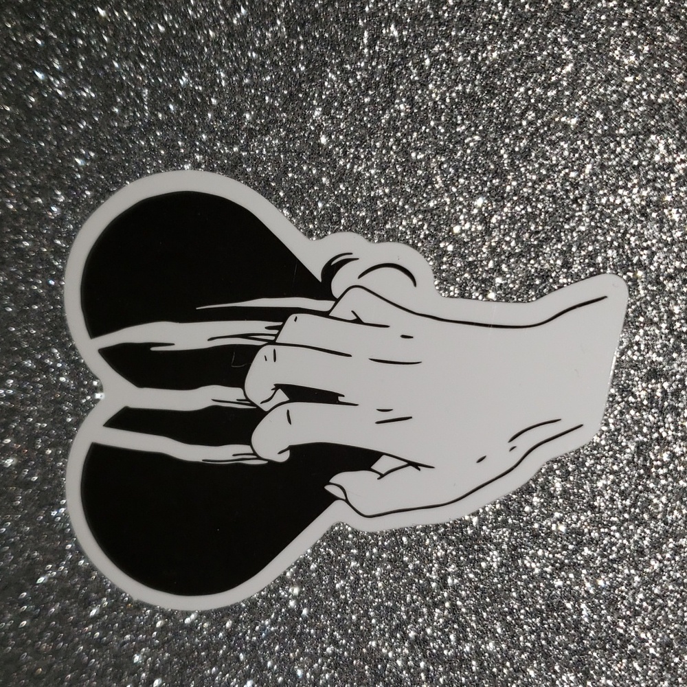 ART Gothic WATERPOOF Sticker heart